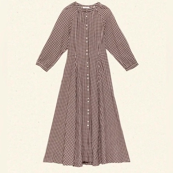 DOEN Madelaine Dress – Delphine Plaid — Size S — NWT - Picture 7 of 16